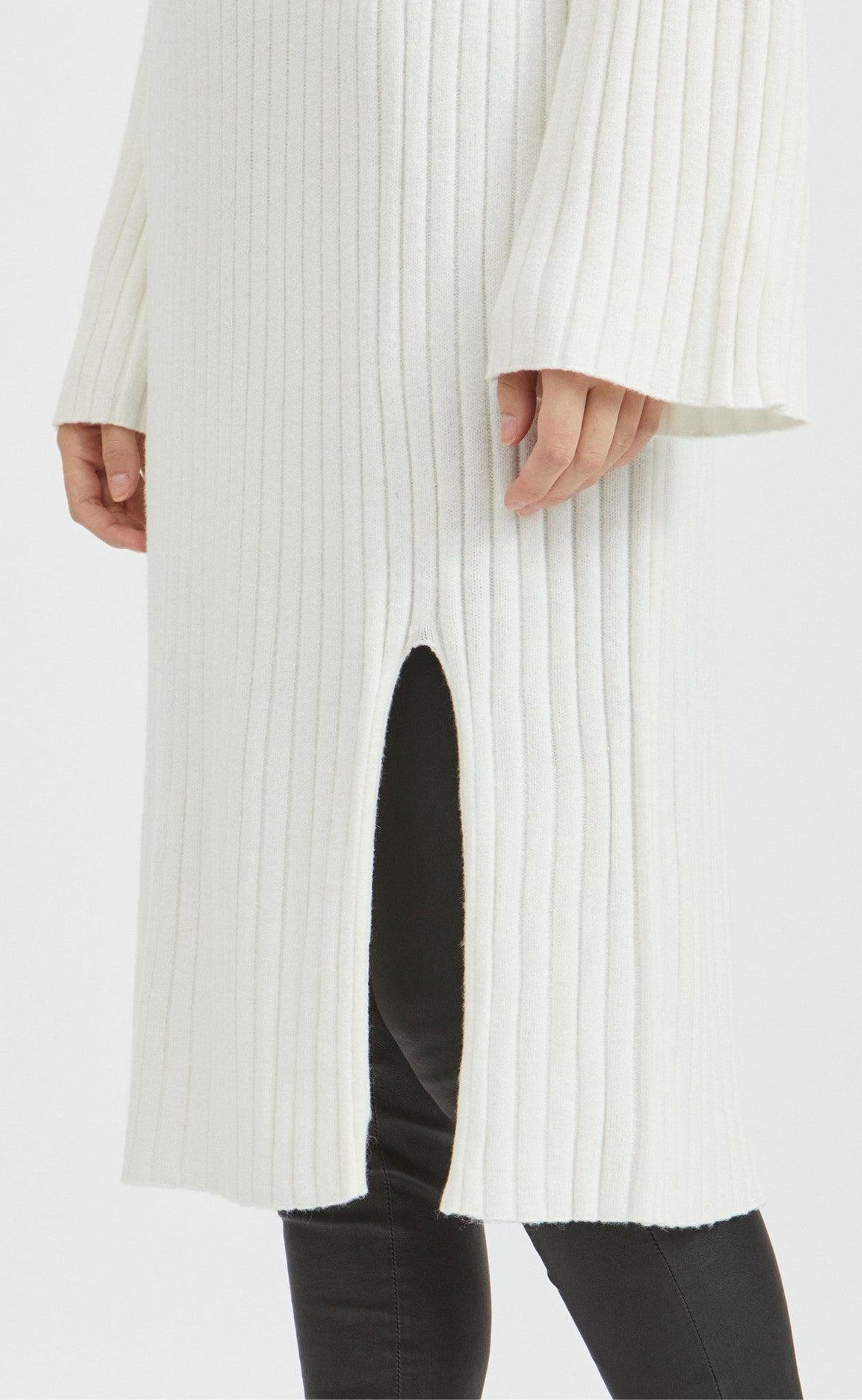 VILA Kjole Rollneck - Ril - White Alys