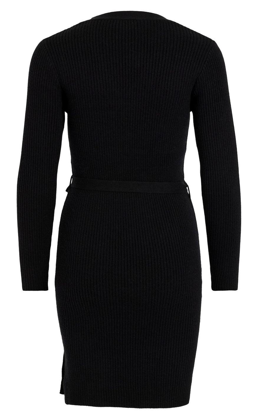 VILA Kjole Wrap - Ril - Black