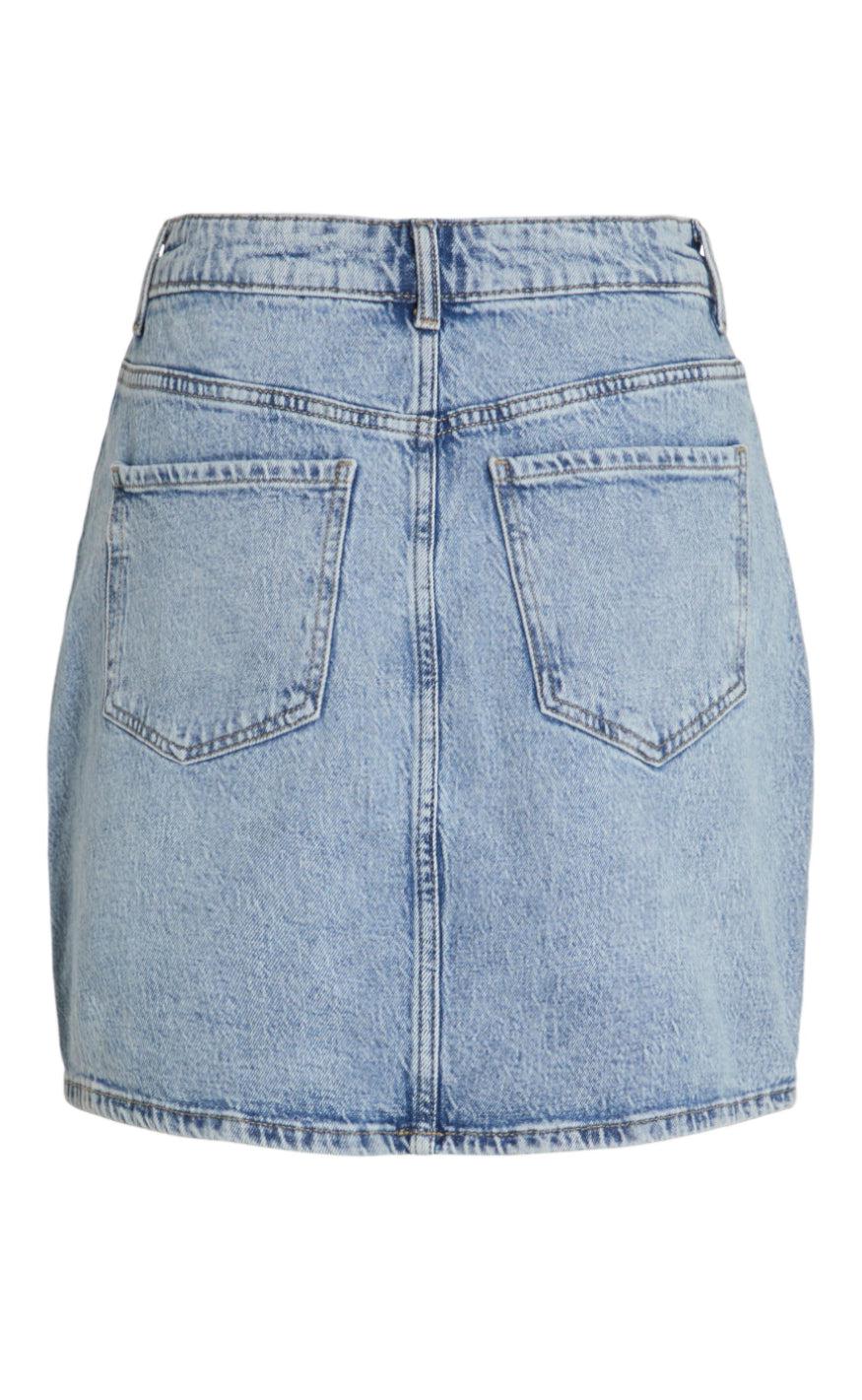 VILA Nederdel - Kaja - Light Blue Denim