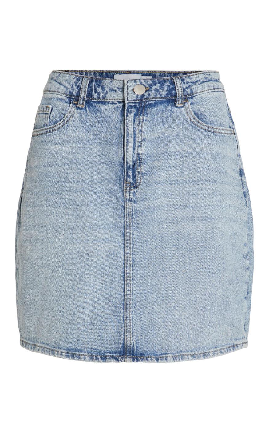 VILA Nederdel - Kaja - Light Blue Denim