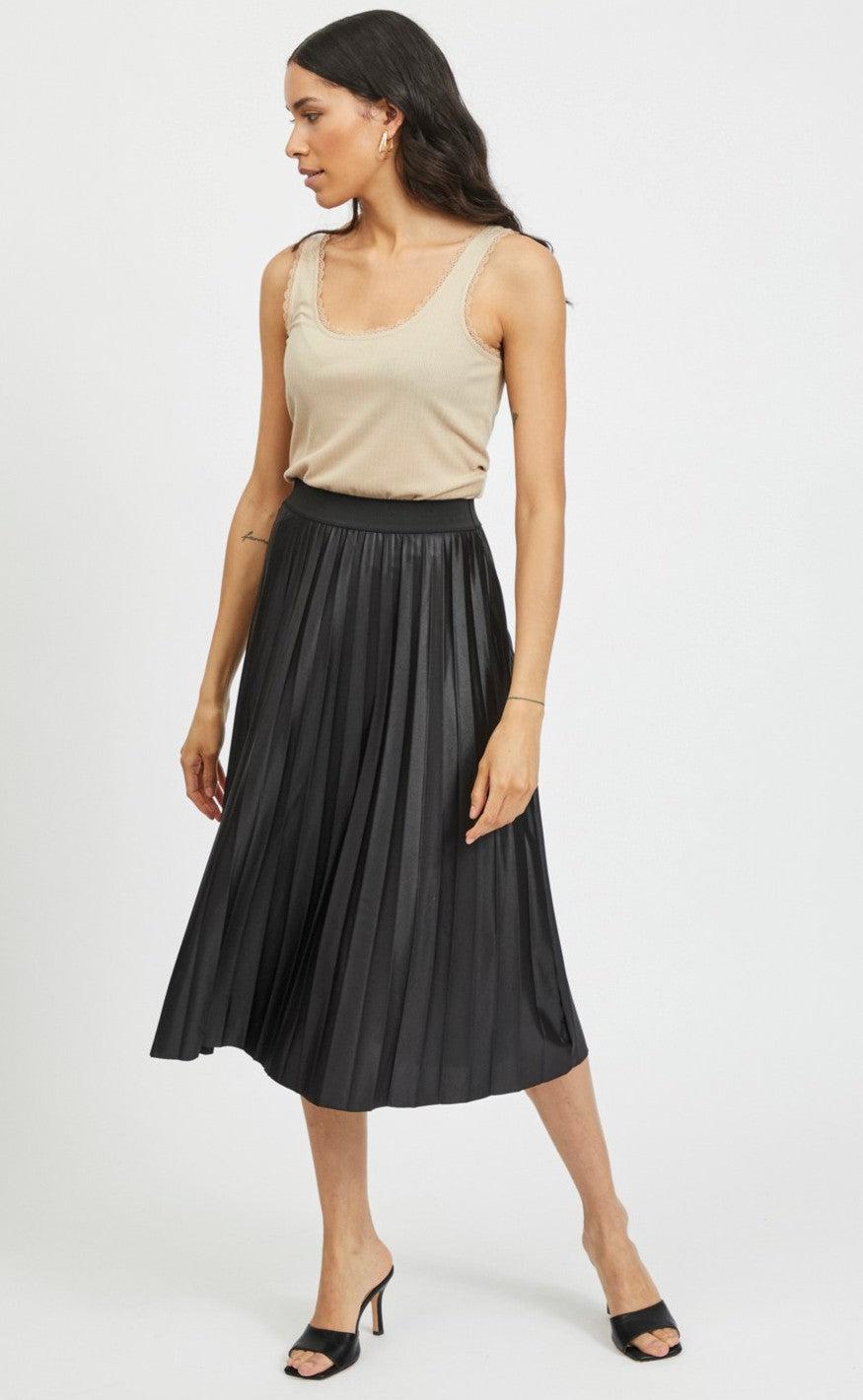 VILA Nederdel - Nitban - Black