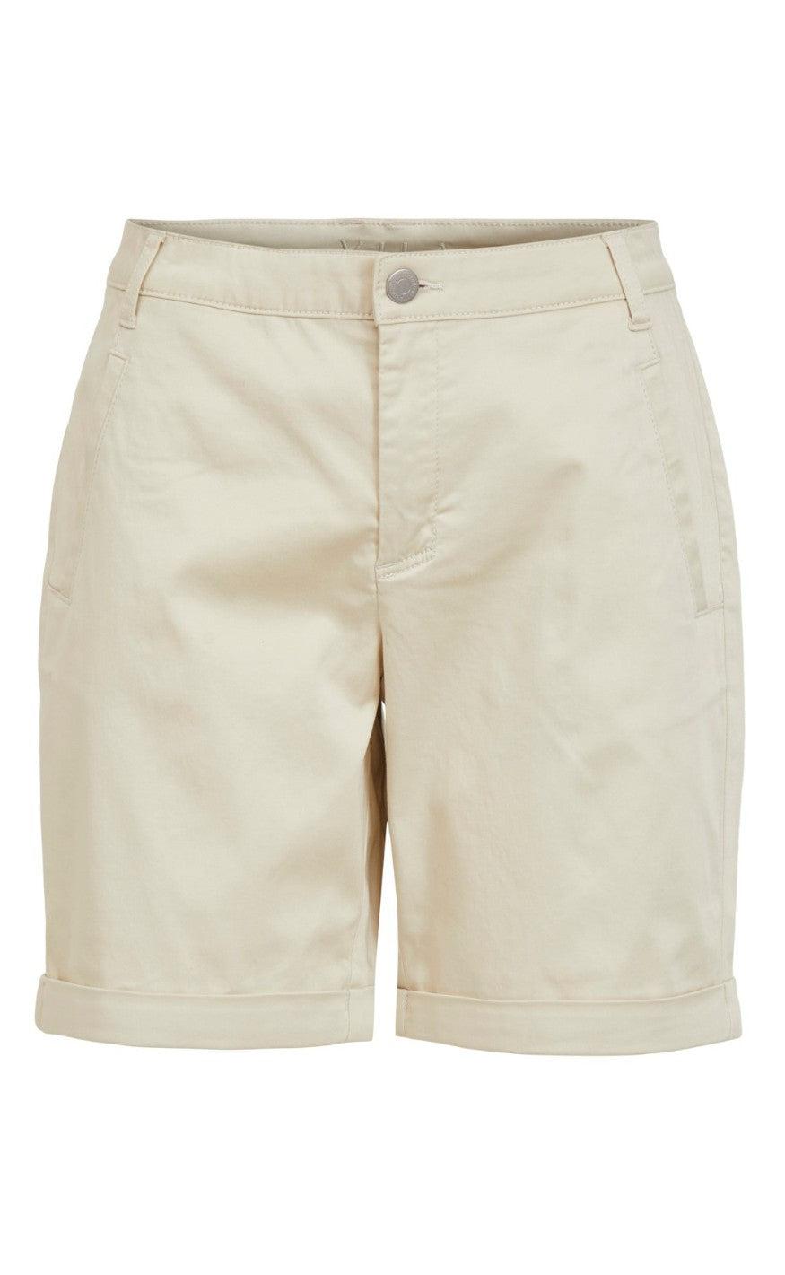 VILA Shorts - Chino - Birch