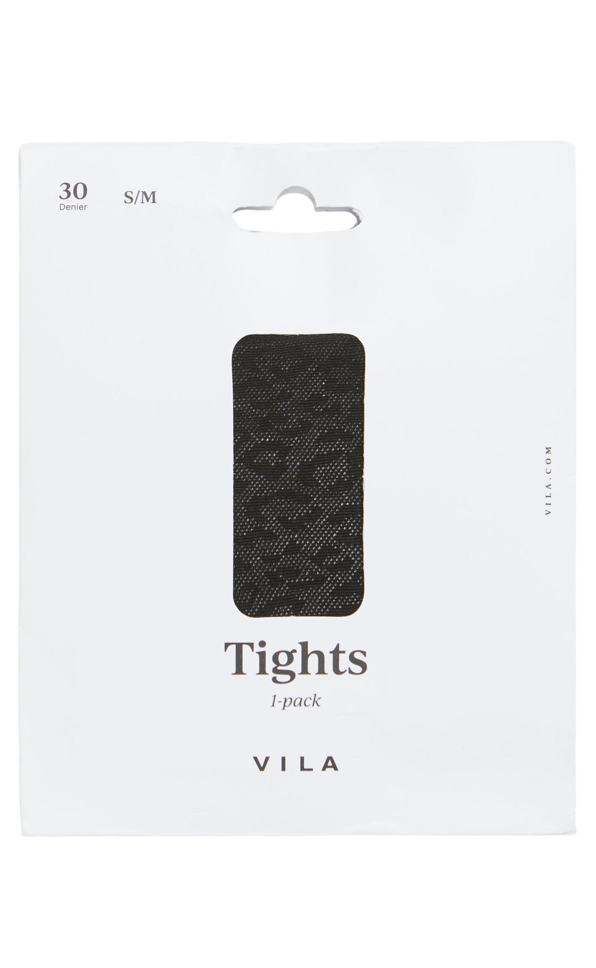 VILA Strømpebukser - Tula - Black Leo