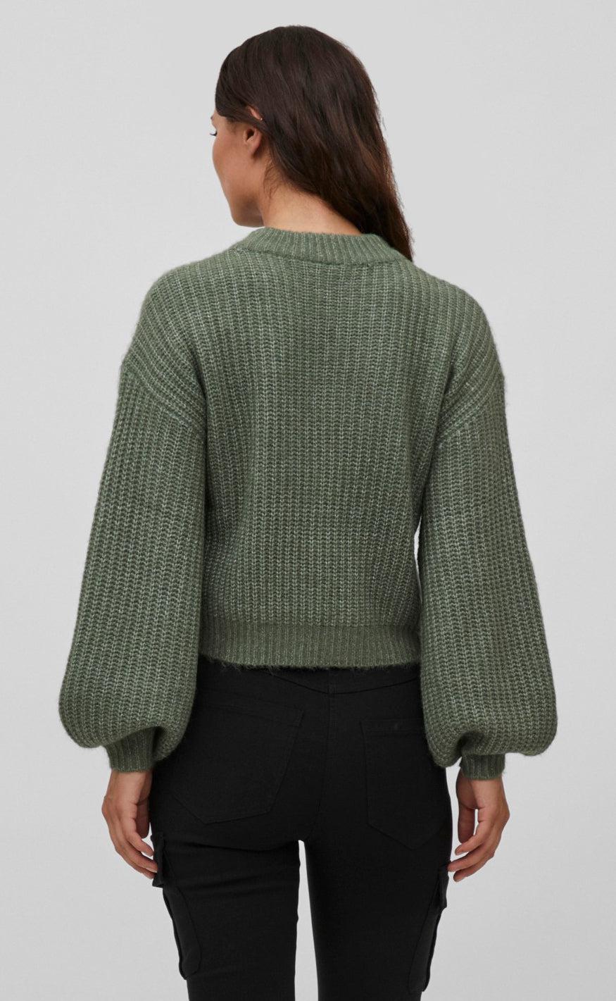VILA Sweater - Felo - Laurel Wreath