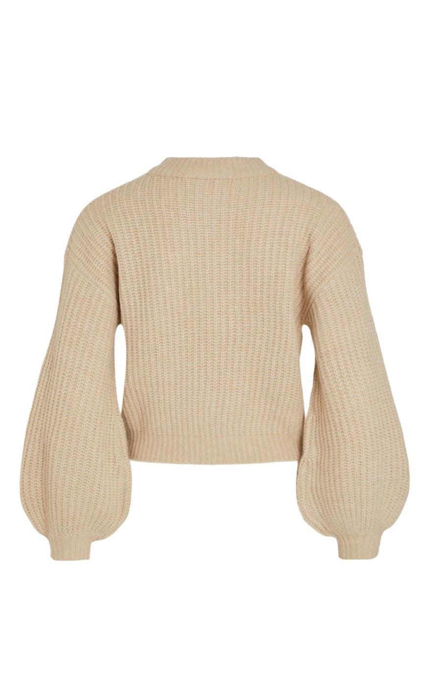 VILA Sweater - Felo - Natural Melange