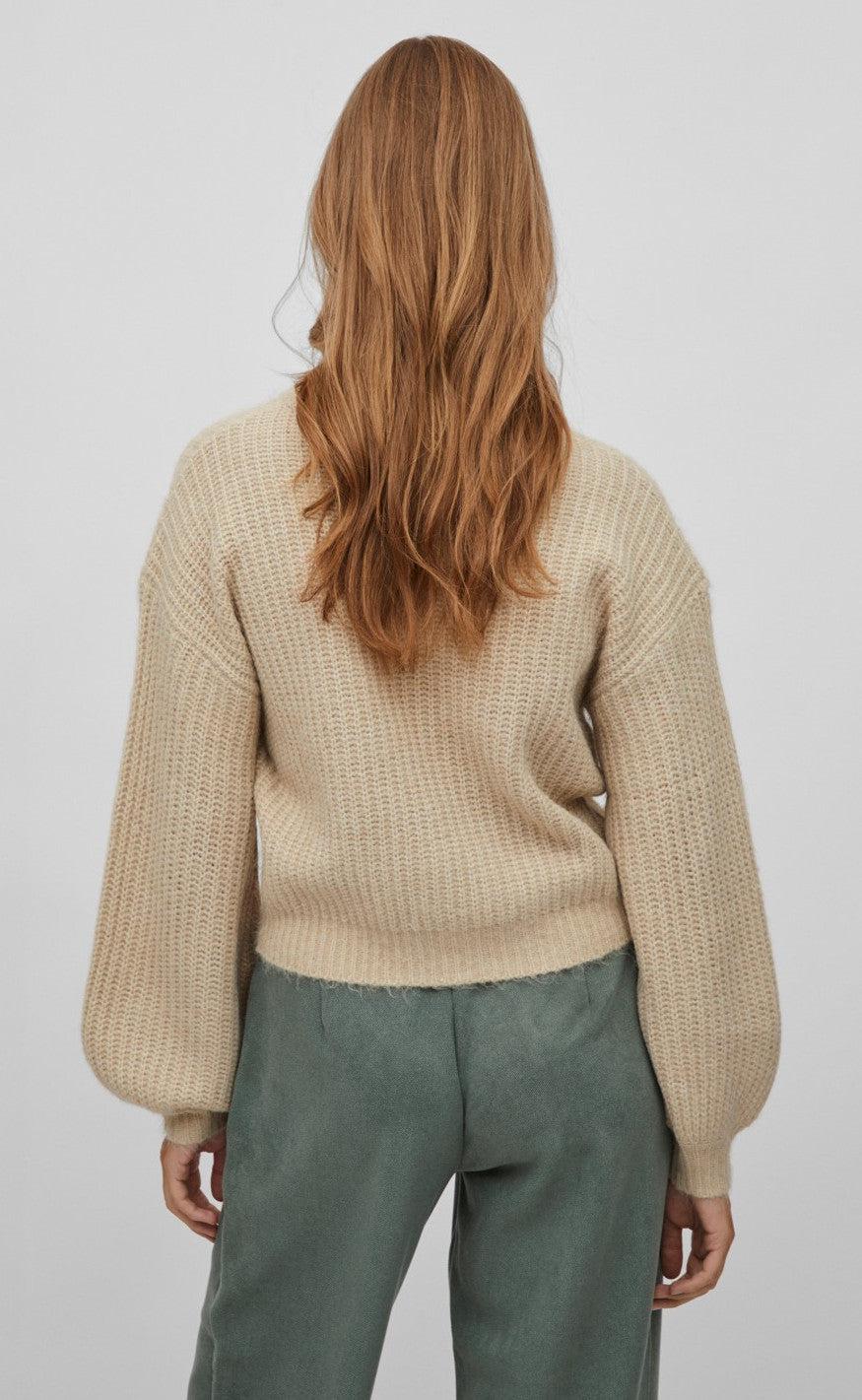 VILA Sweater - Felo - Natural Melange