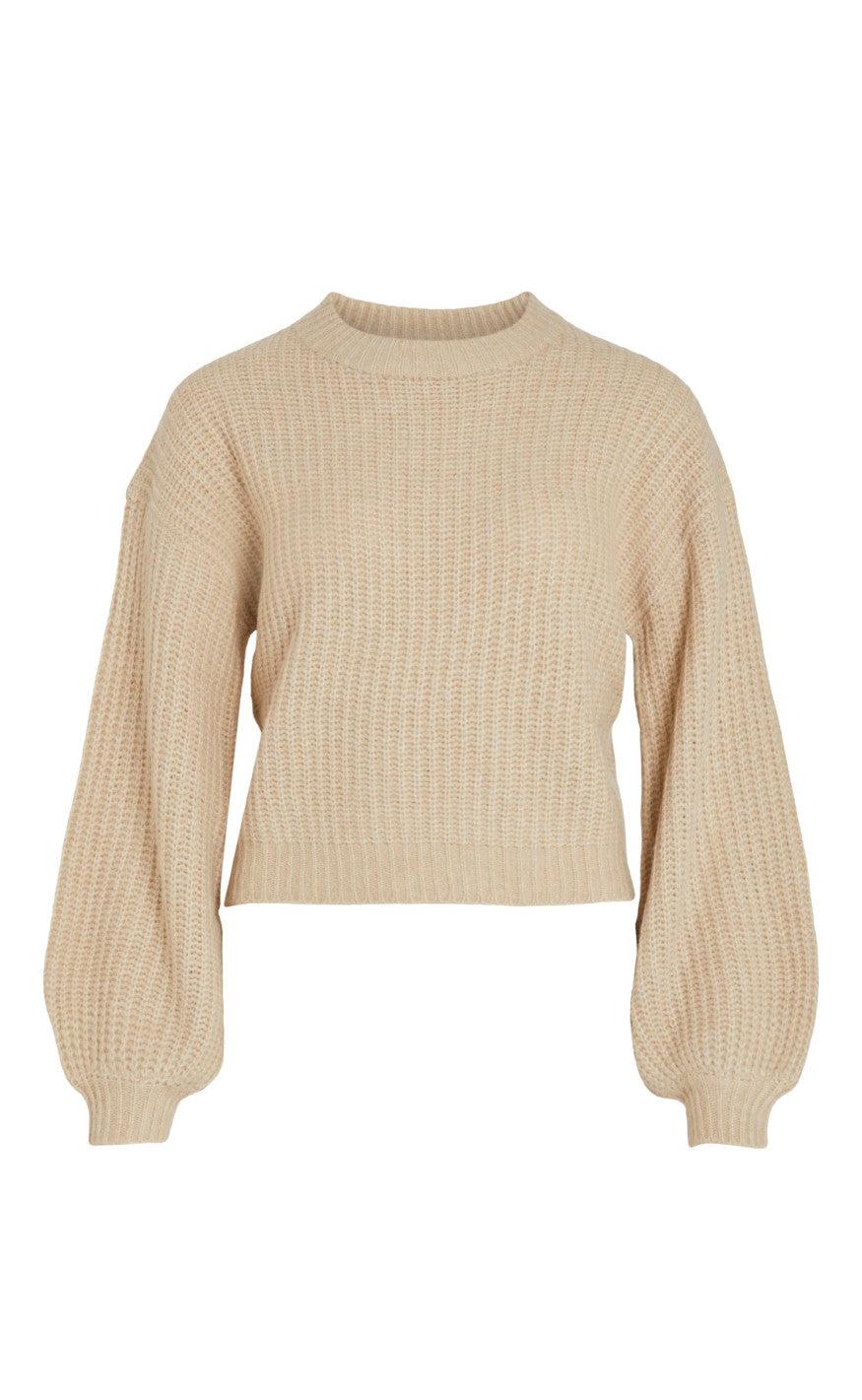 VILA Sweater - Felo - Natural Melange