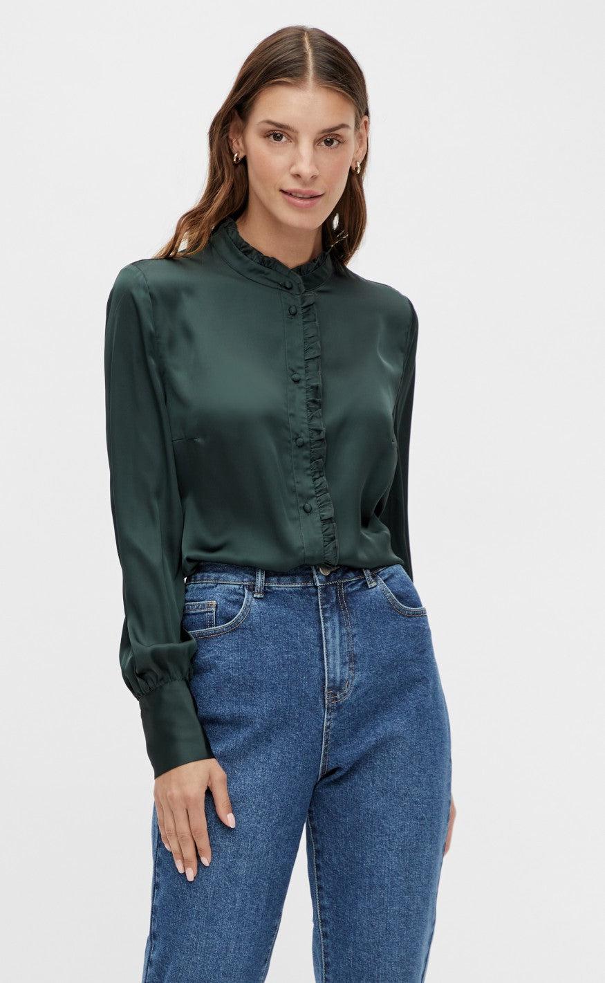VILA T-shirt - Cajsa - Darkest Spruce