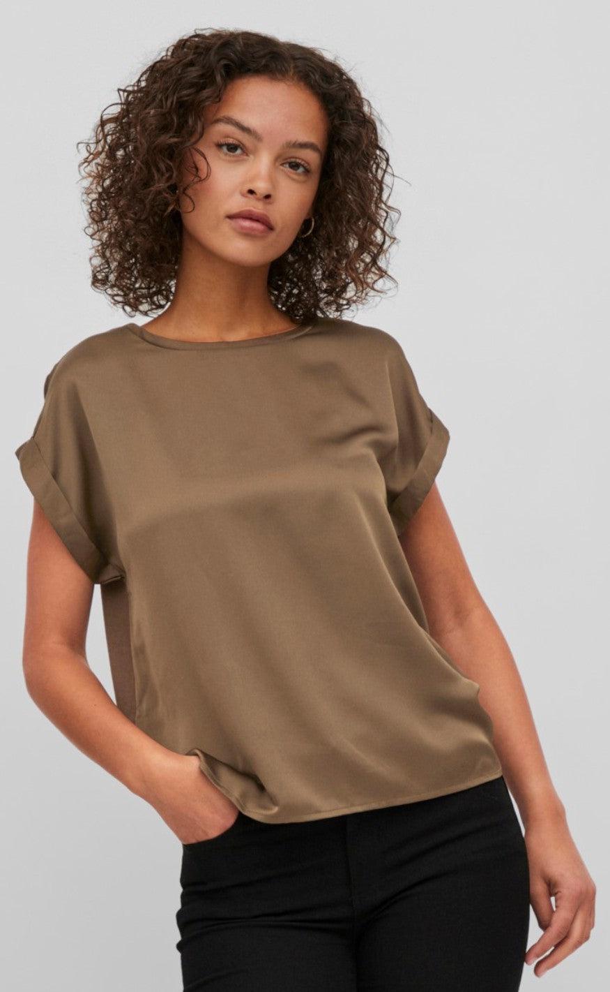 VILA Top - Ellette - Crocodile