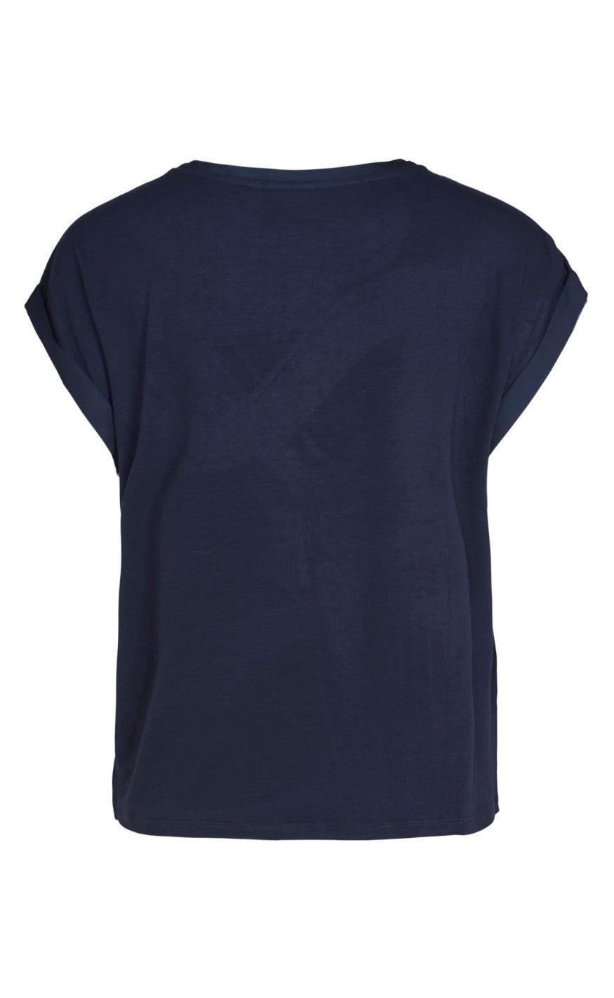 VILA Top - Ellette - Navy