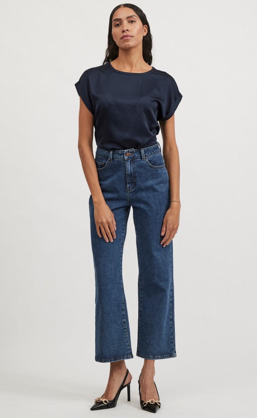 VILA Top - Ellette - Navy