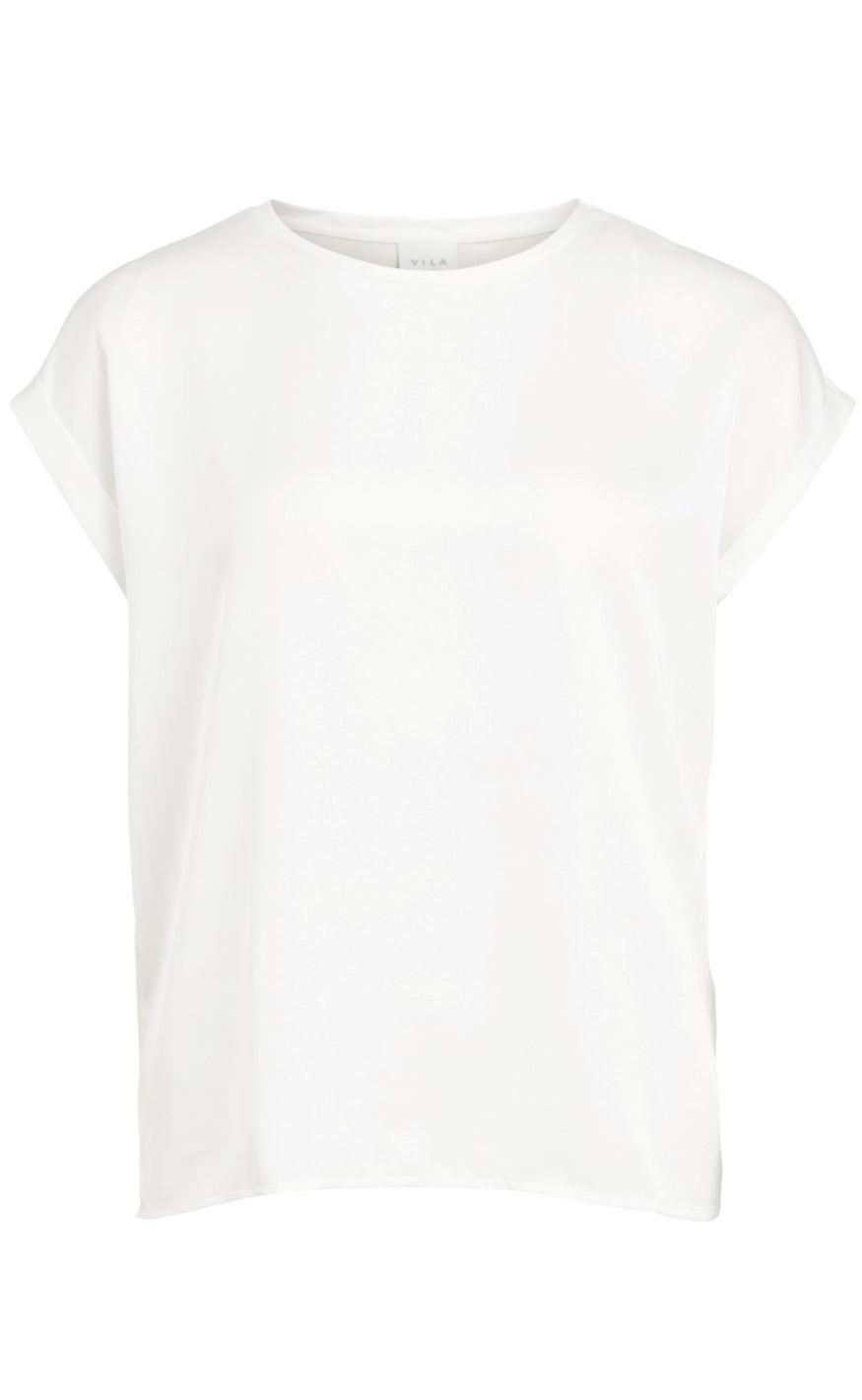 VILA Top - Ellette - Snow White