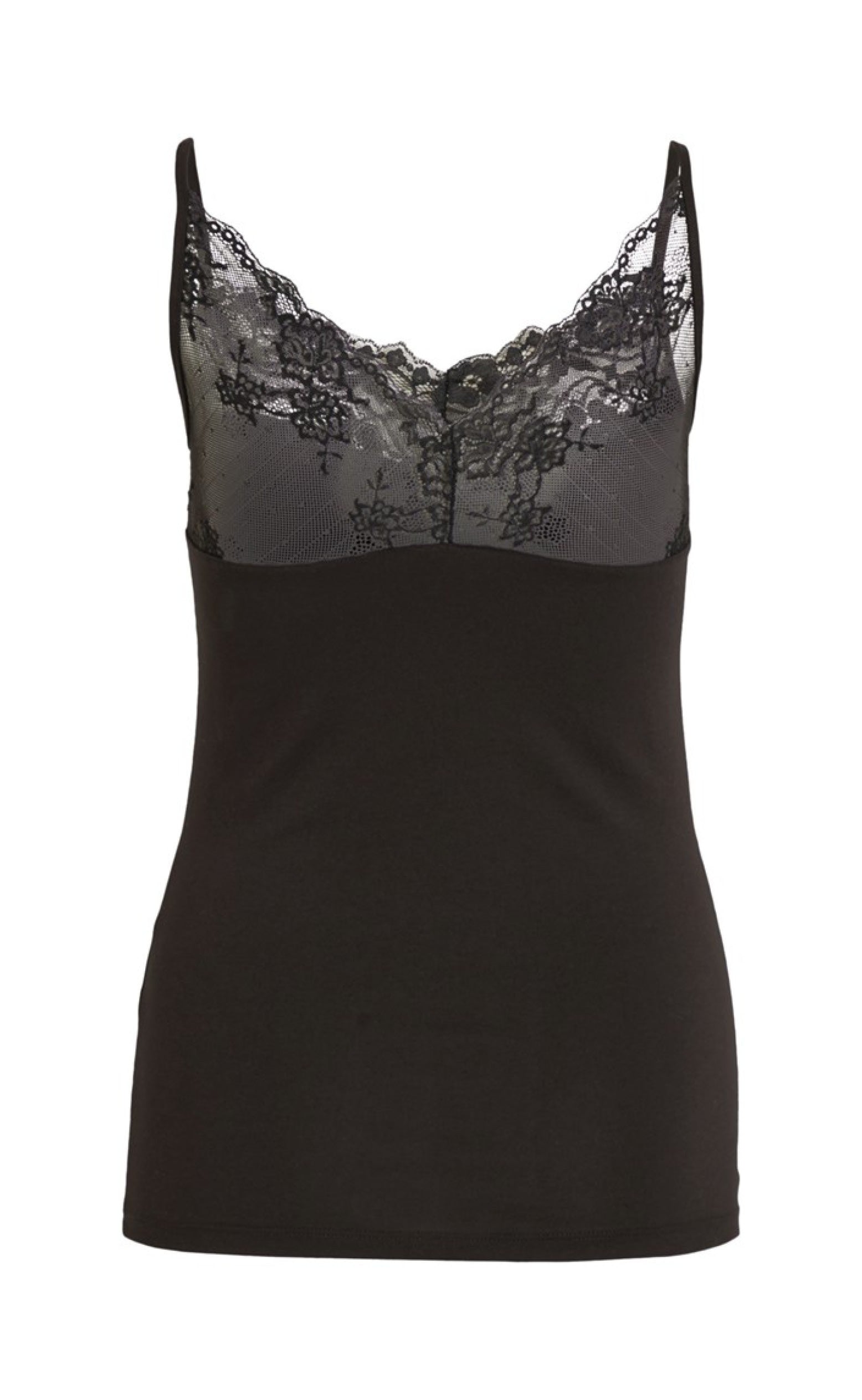 VILA Top - Officiel Lace Strap - Black