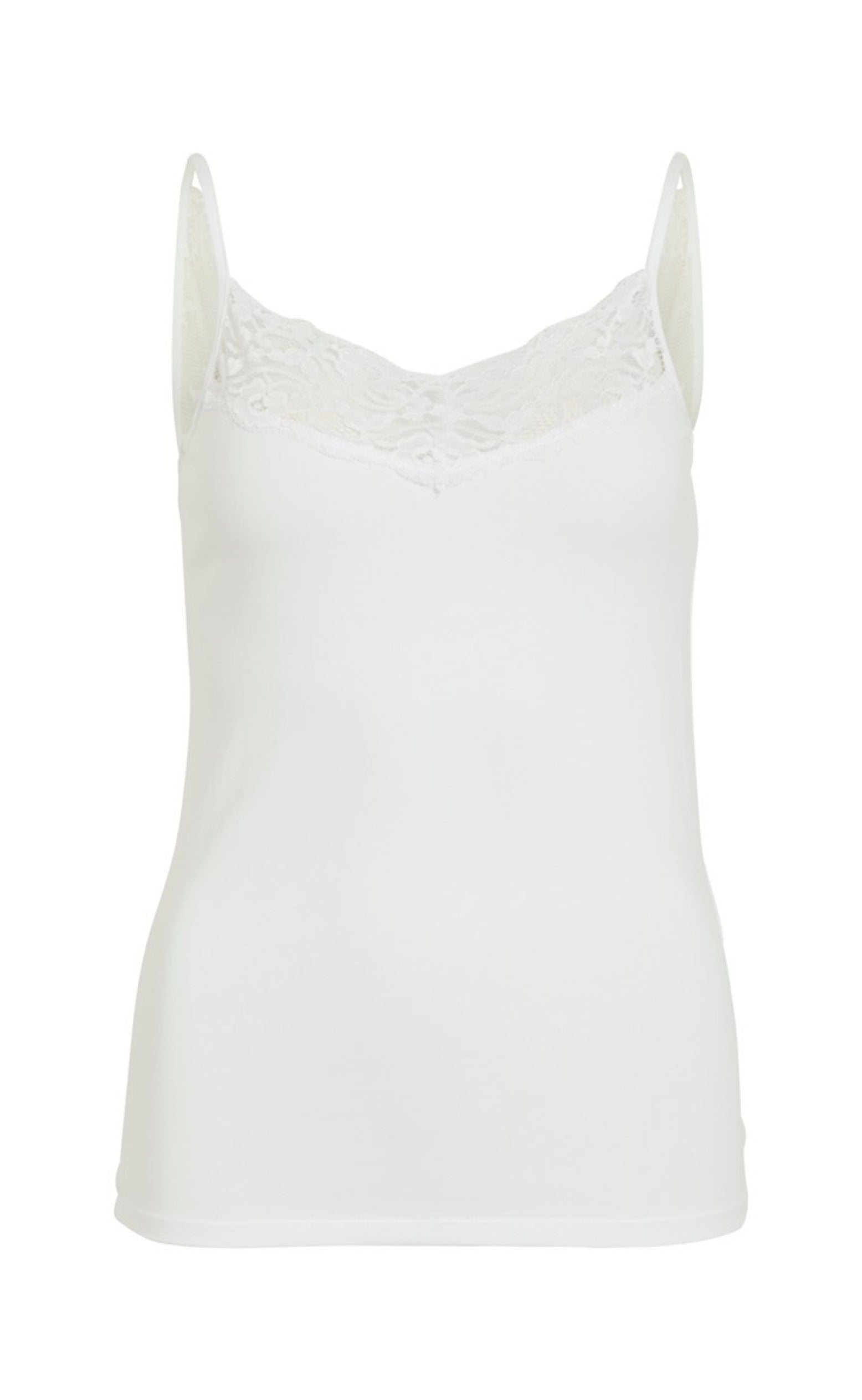 VILA Top - Officiel Lace Strap - Optical Snow