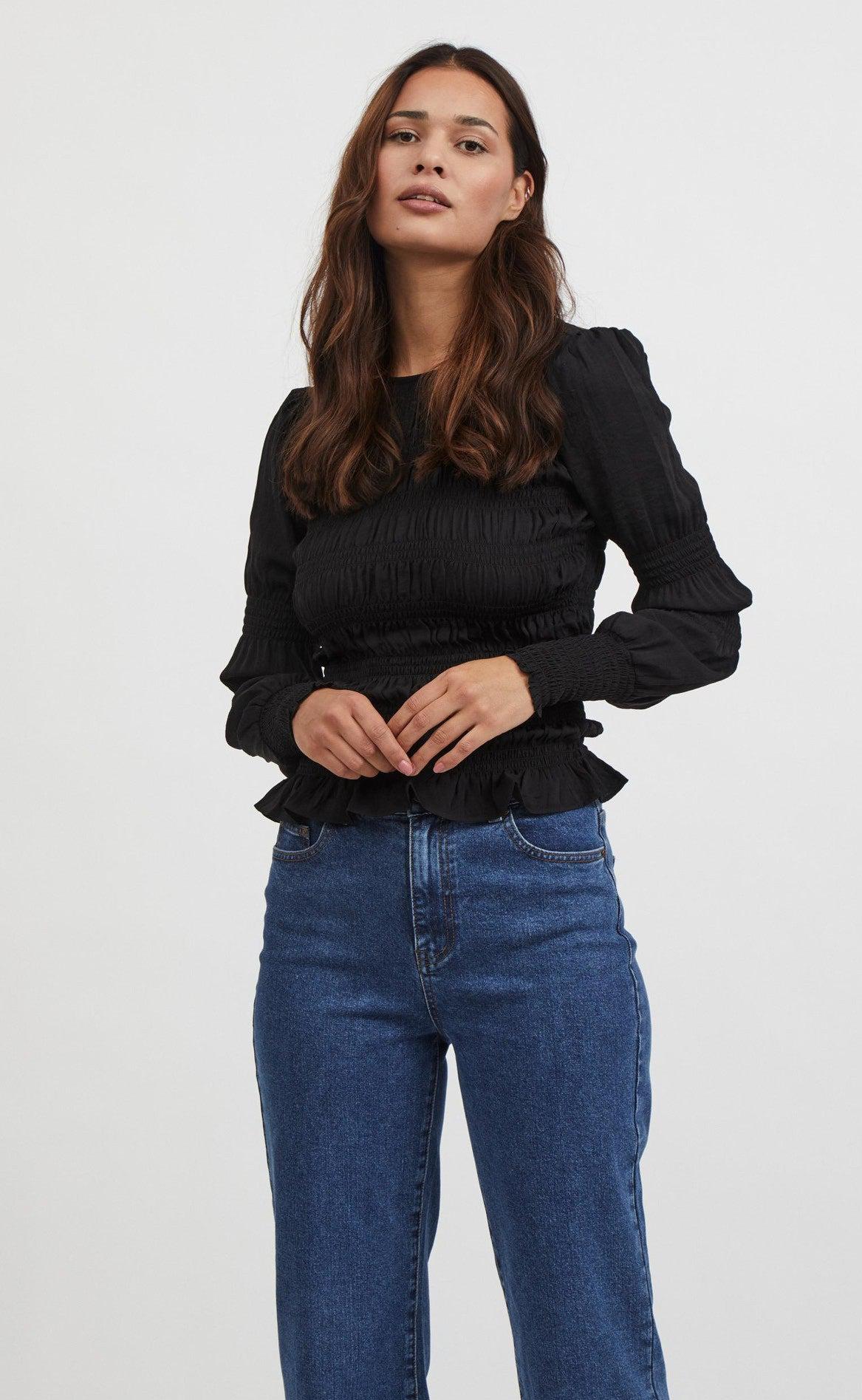 VILA Top - Rimes - Black
