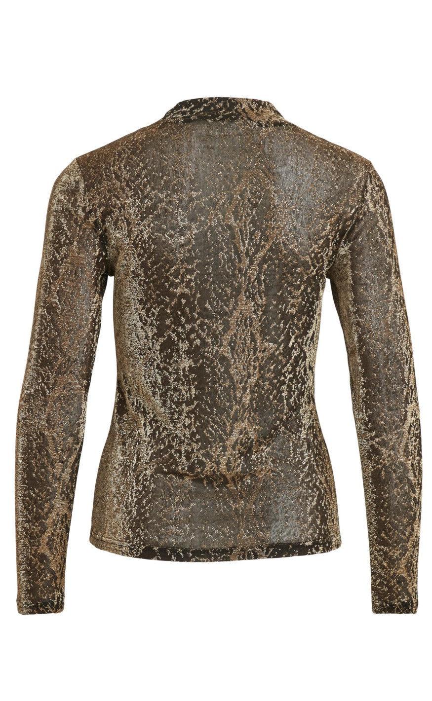 VILA Top - Soleil - Gold Glitter