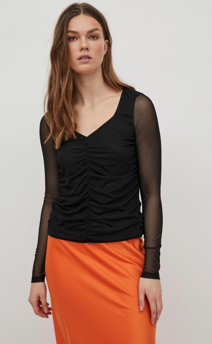 Vila Bluse - Binka - Black