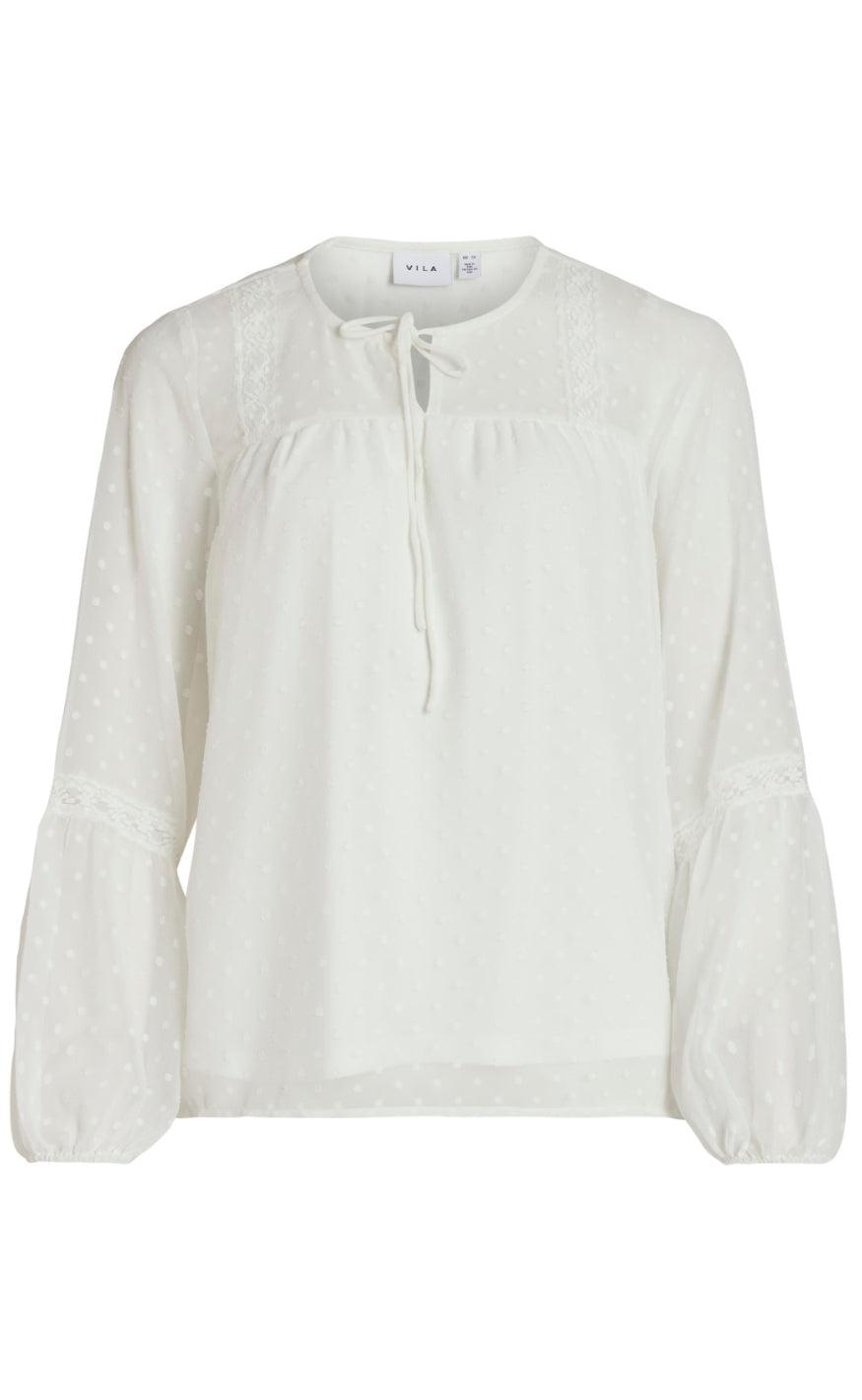 Vila Bluse - Edee - Snow White