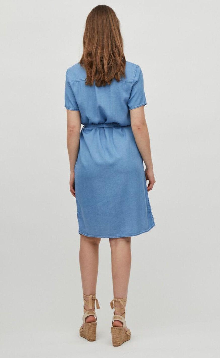 Vila Kjole - Bista - Medium Blue Denim