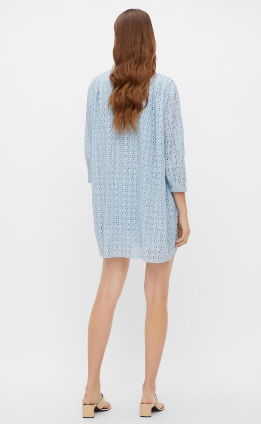 YAS Bluse - Dorisa Long - Cashmere Blue