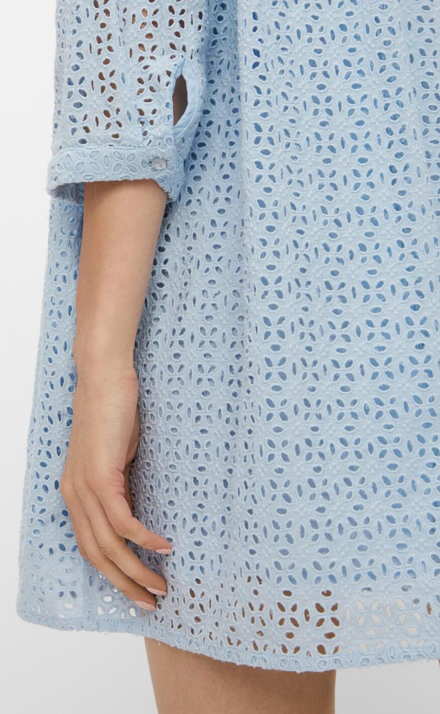 YAS Bluse - Dorisa Long - Cashmere Blue