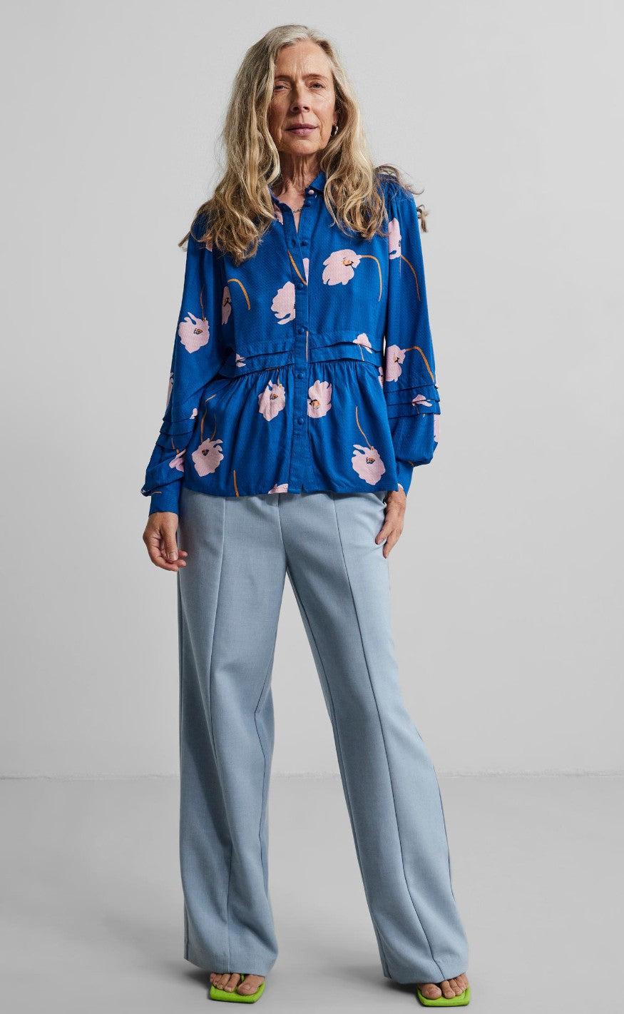 YAS Bluse - Orchido - Nautical Blue