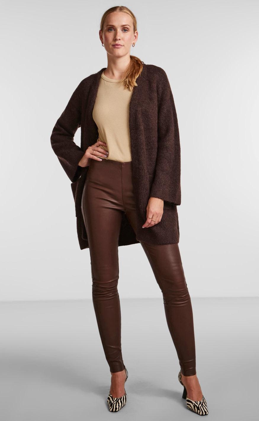 YAS Cardigan - Alva - Seal Brown