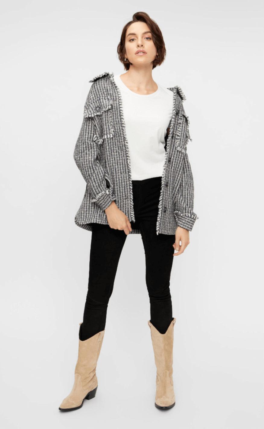 YAS Jakke - Fave - Silver Grey
