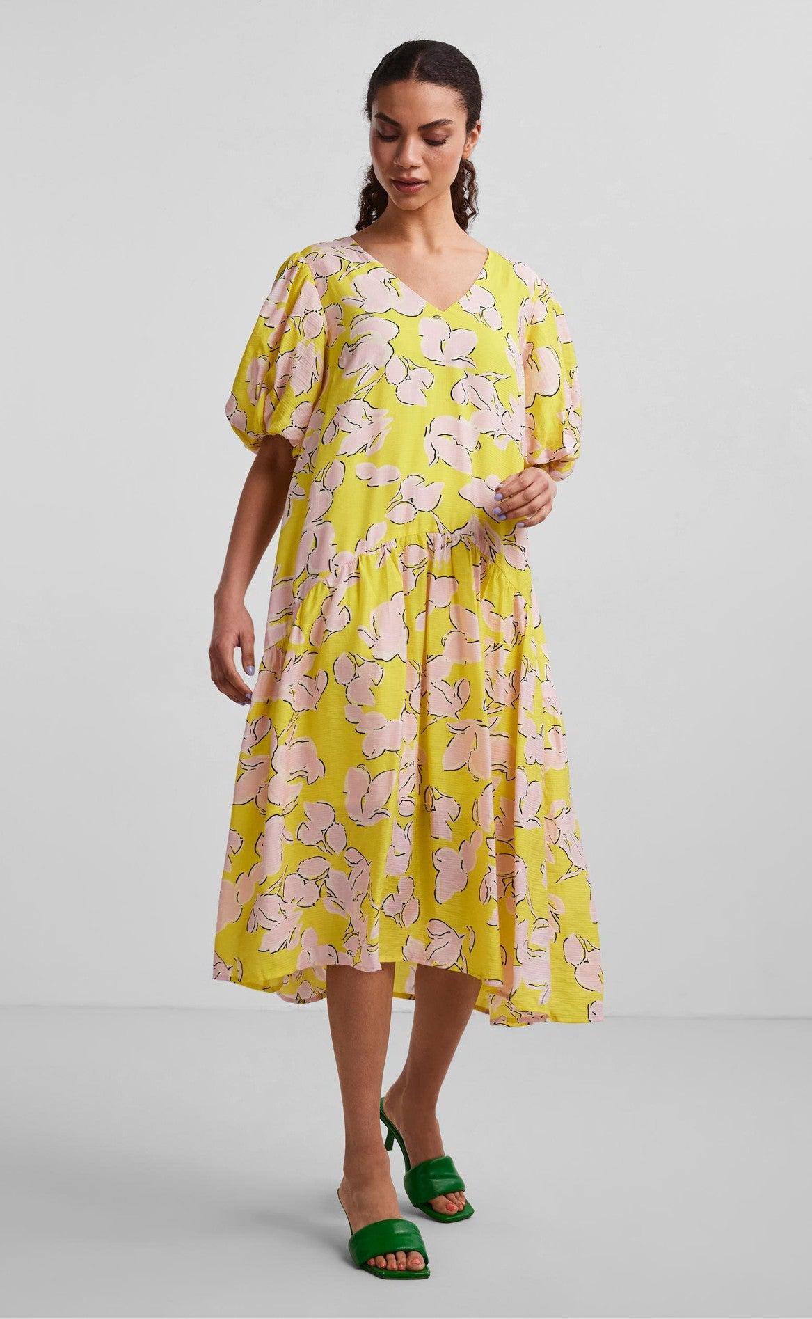 YAS Kjole - Miso - Blazing Yellow