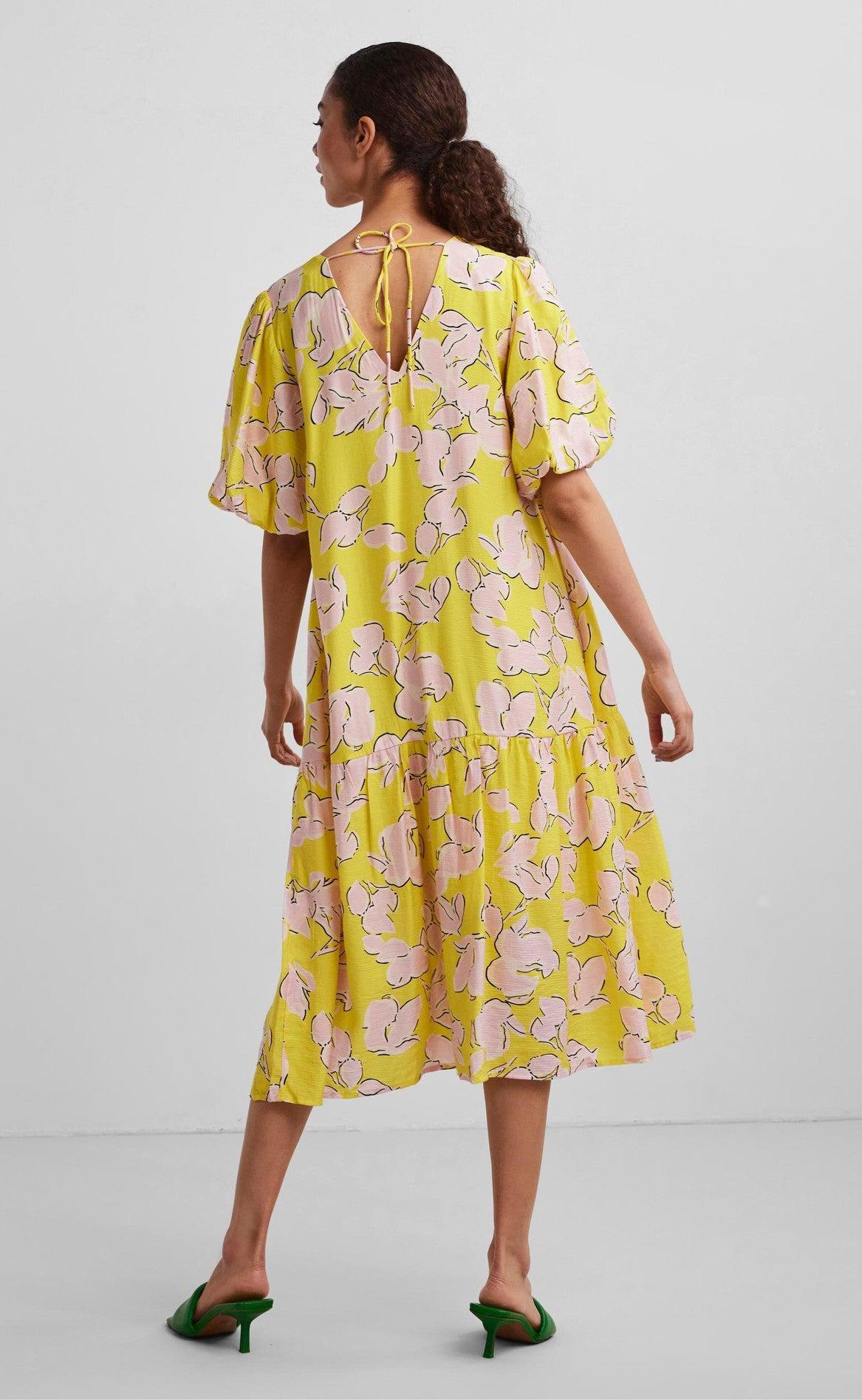 YAS Kjole - Miso - Blazing Yellow