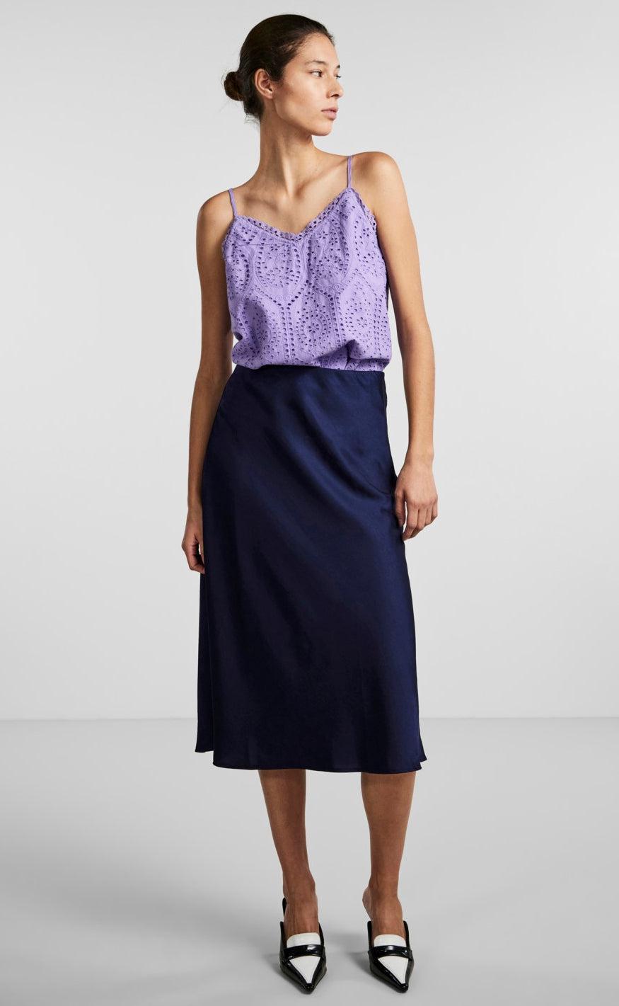 YAS Nederdel - Pastella - Evening Blue