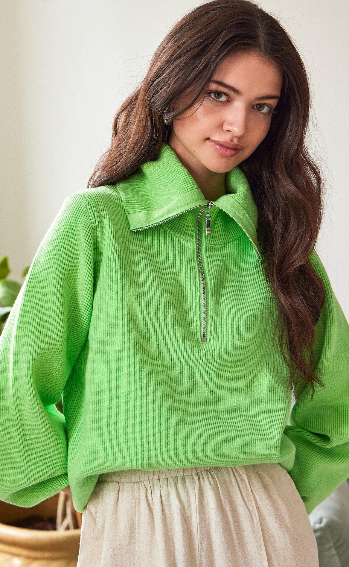YAS Pullover - Deli - Summer Green
