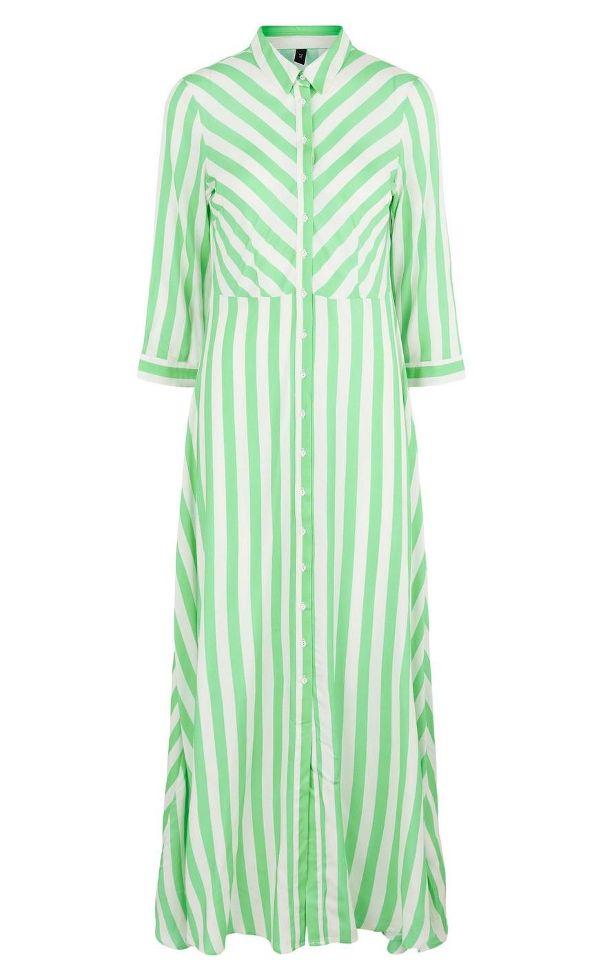 YAS Skjortekjole - Savanna Long - Irish Green