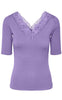YAS T-shirt - Elle V-Neck - Bougainvillea
