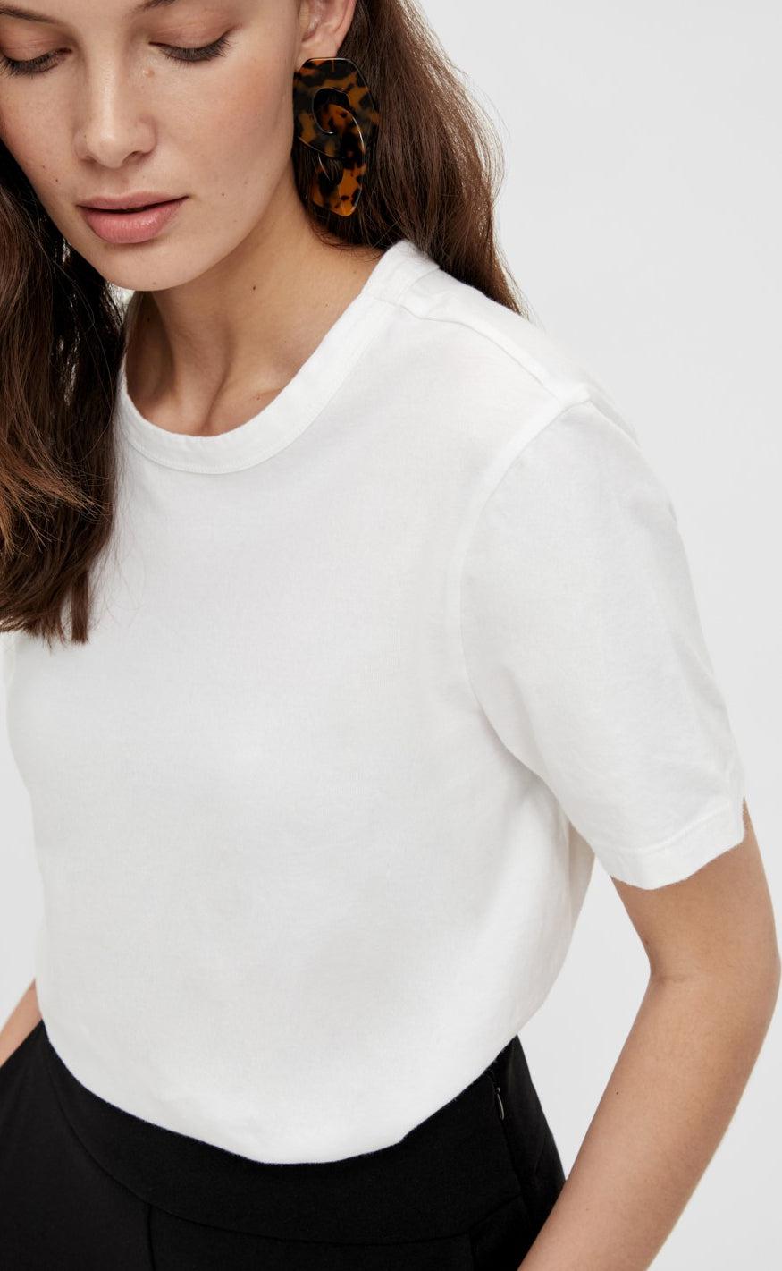 YAS T-shirt - Sarita - Bright White