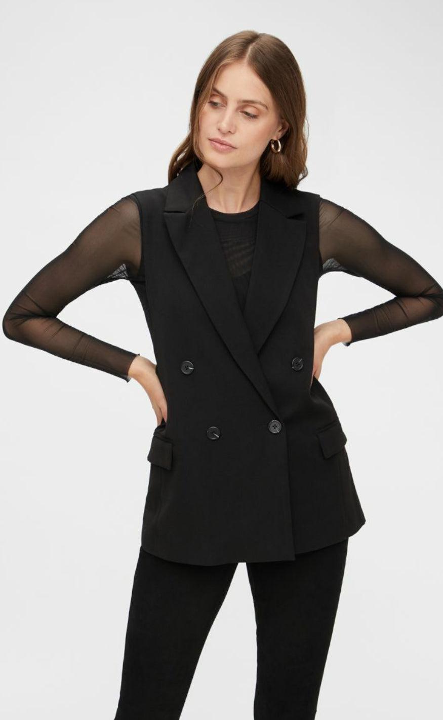 YAS Vest - Elena - Black